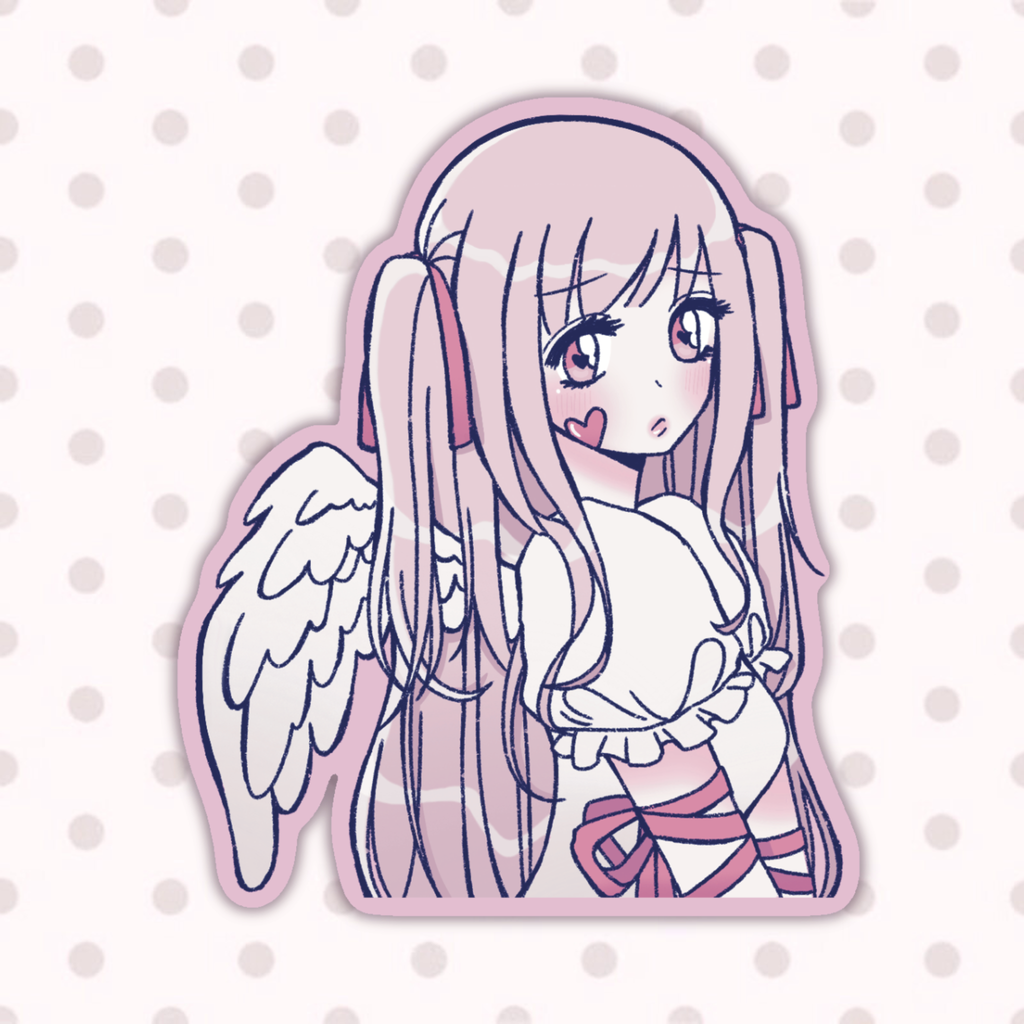 Valentine Angel Sticker