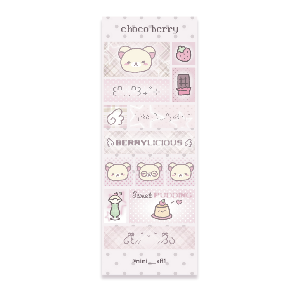 Choco Berry Sticker Sheet
