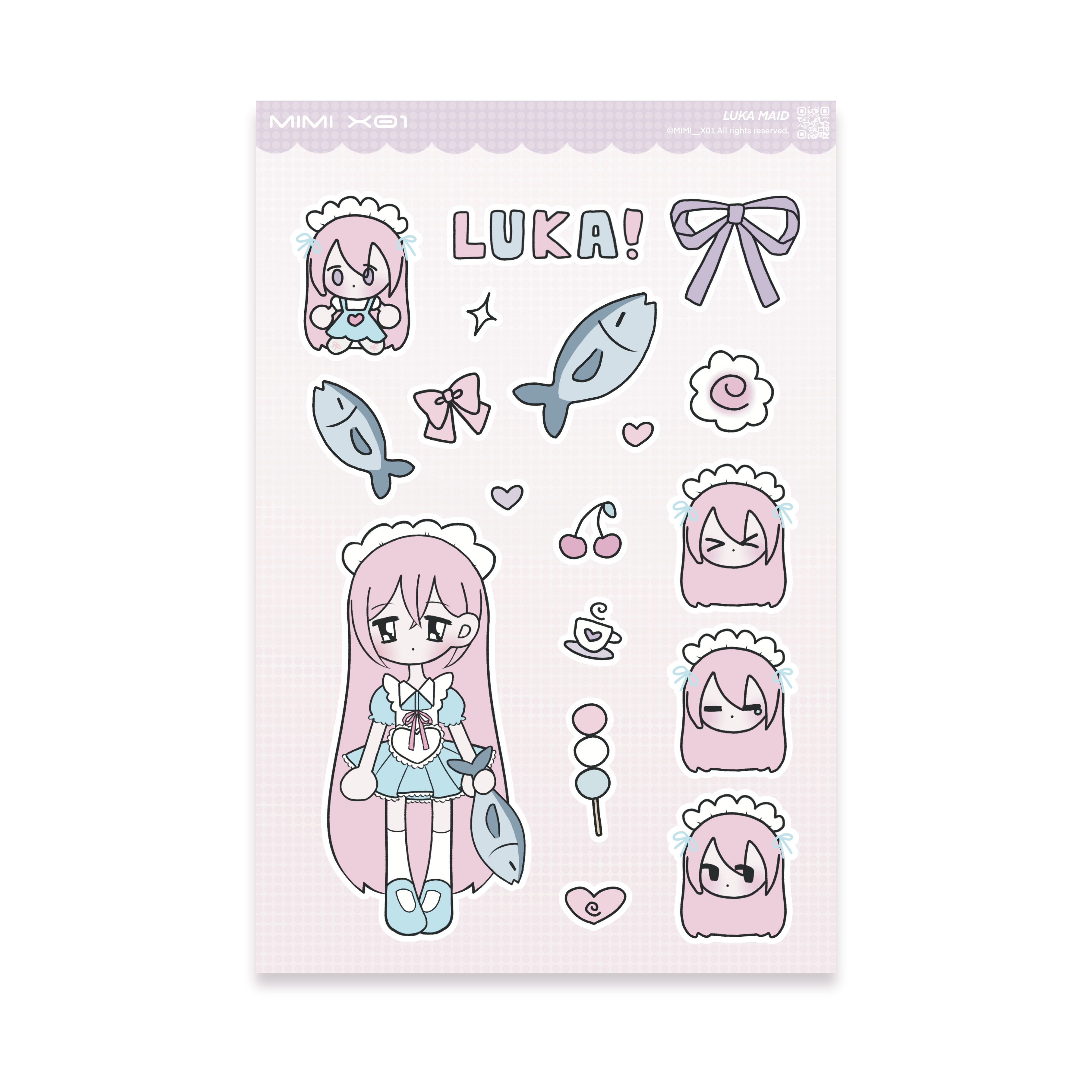 Maid Luka Sticker Sheet