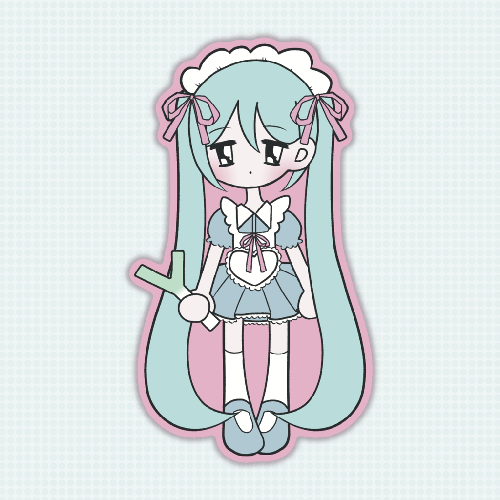 Maid Miku Sticker