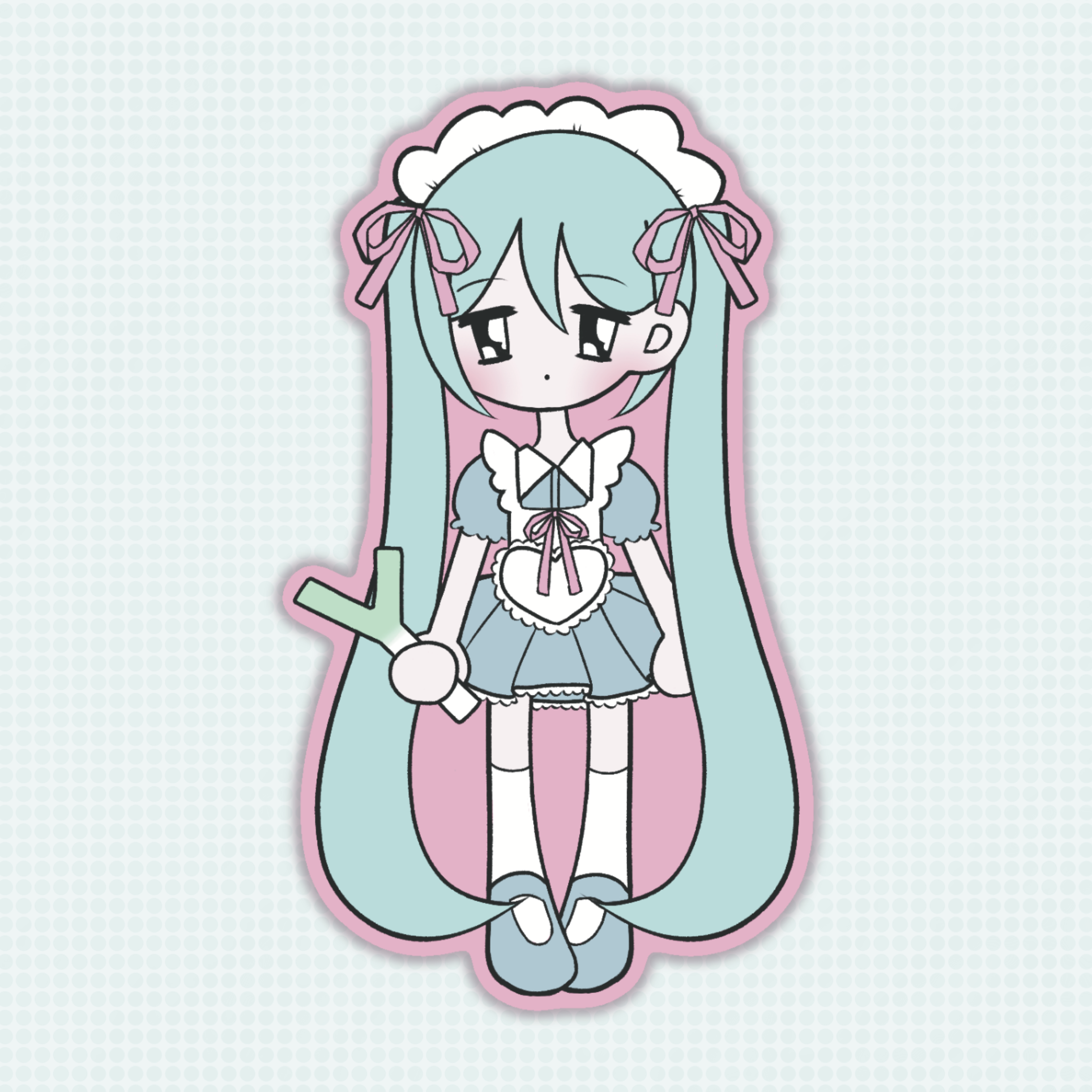 Maid Miku Sticker