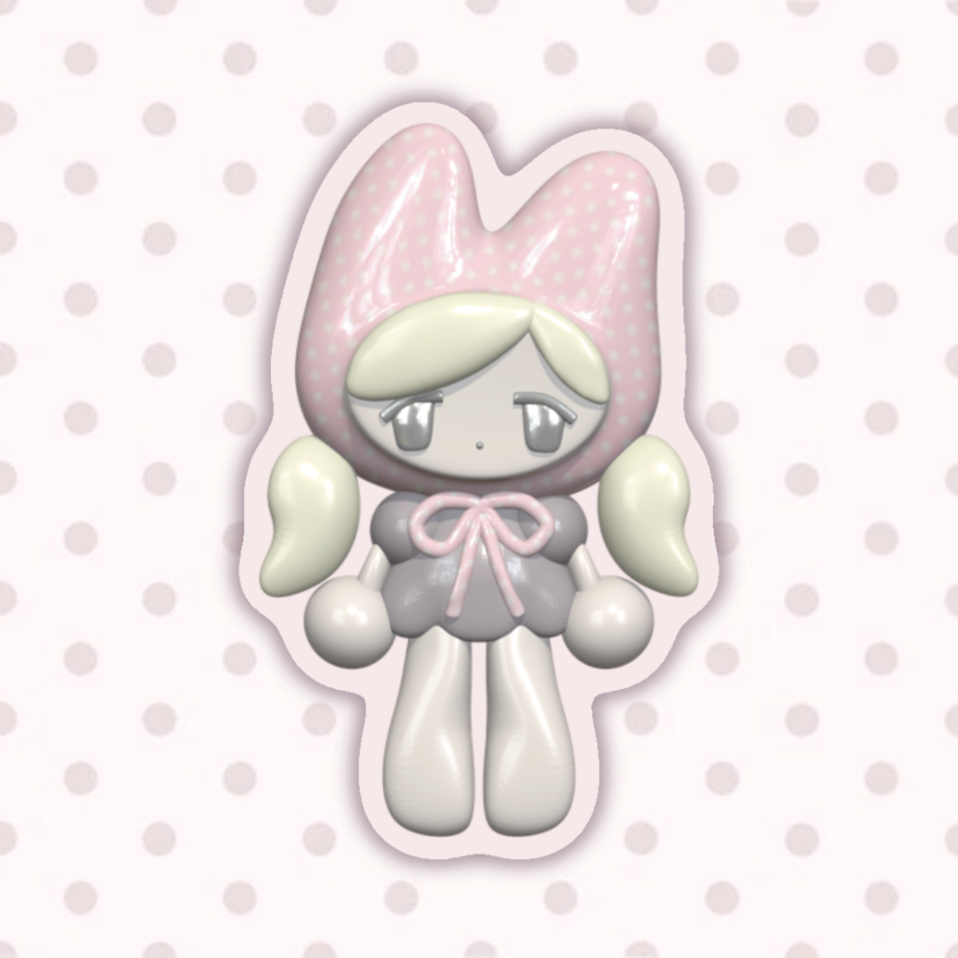 3D Momo Sticker