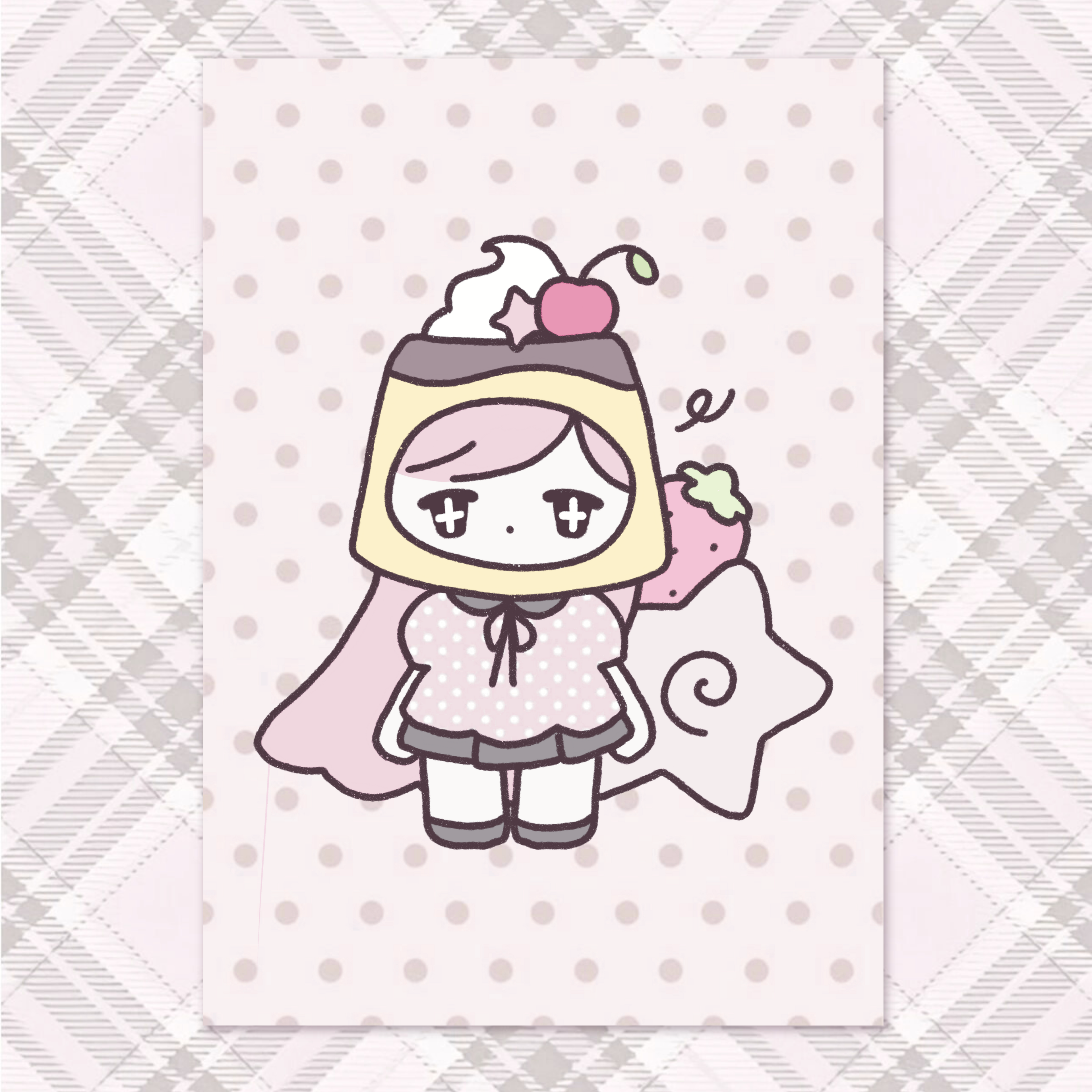 Pudding Girl Print