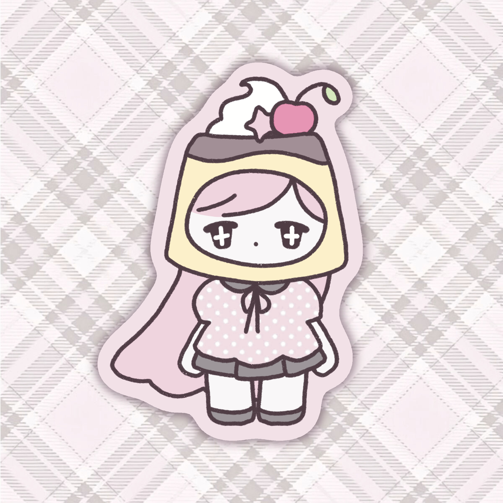 Pudding Girl Sticker