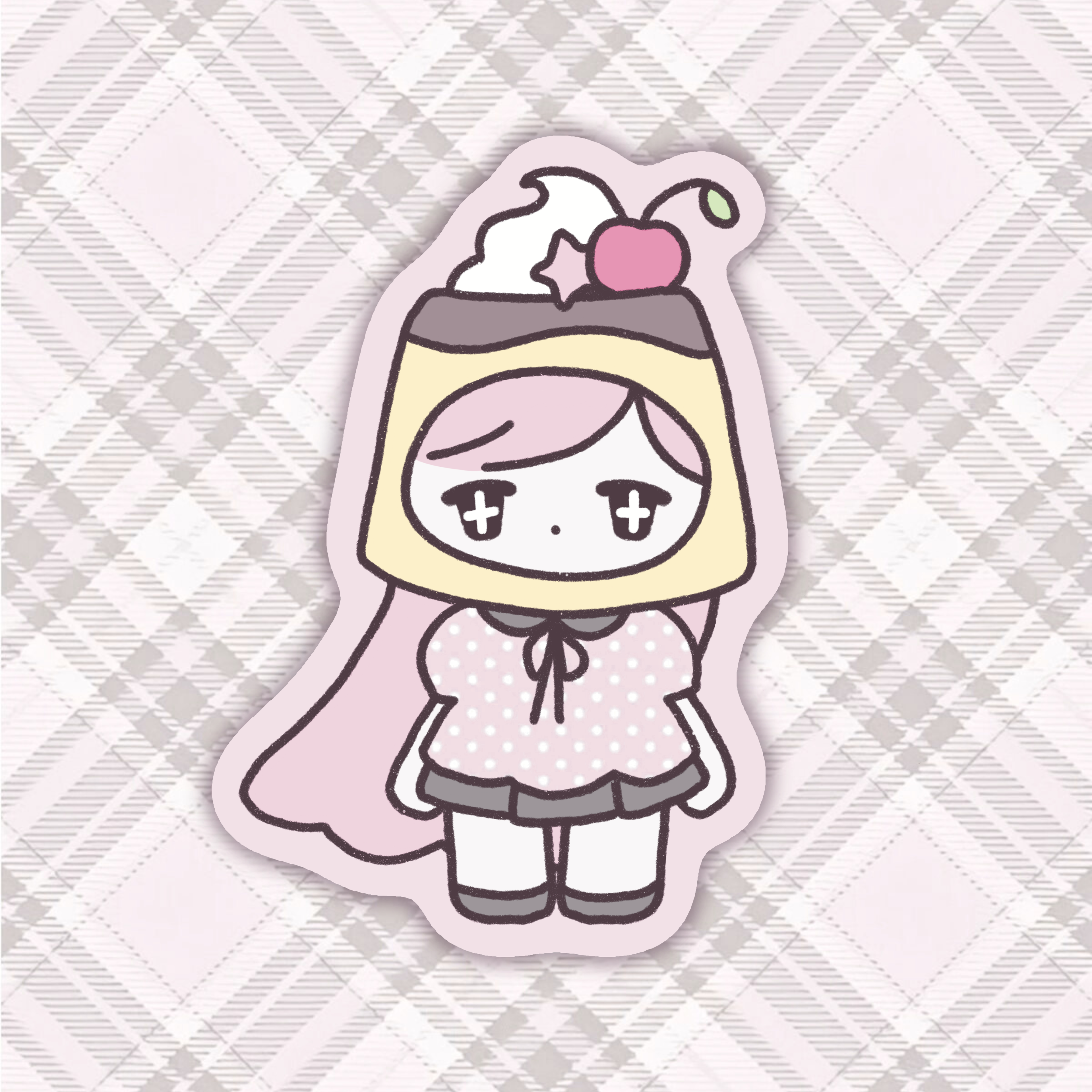 Pudding Girl Sticker