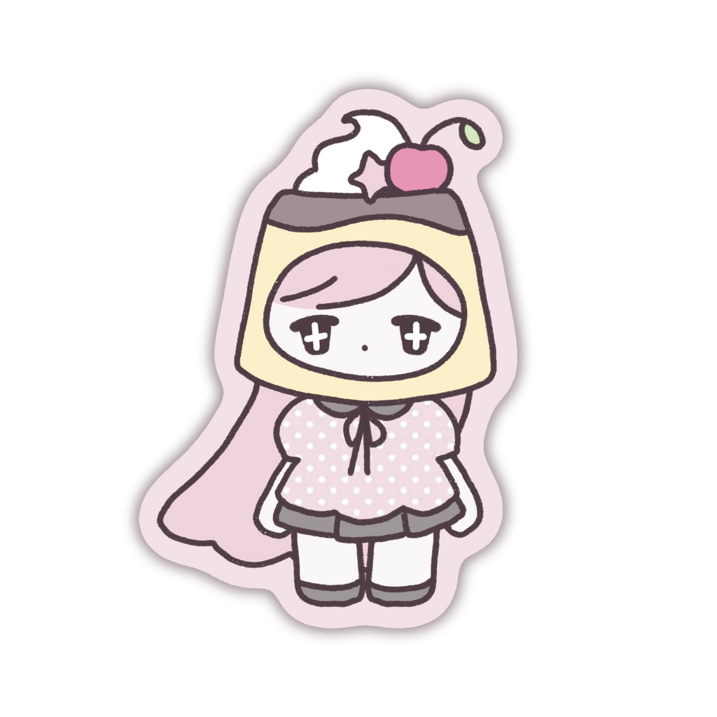 Pudding Girl Sticker