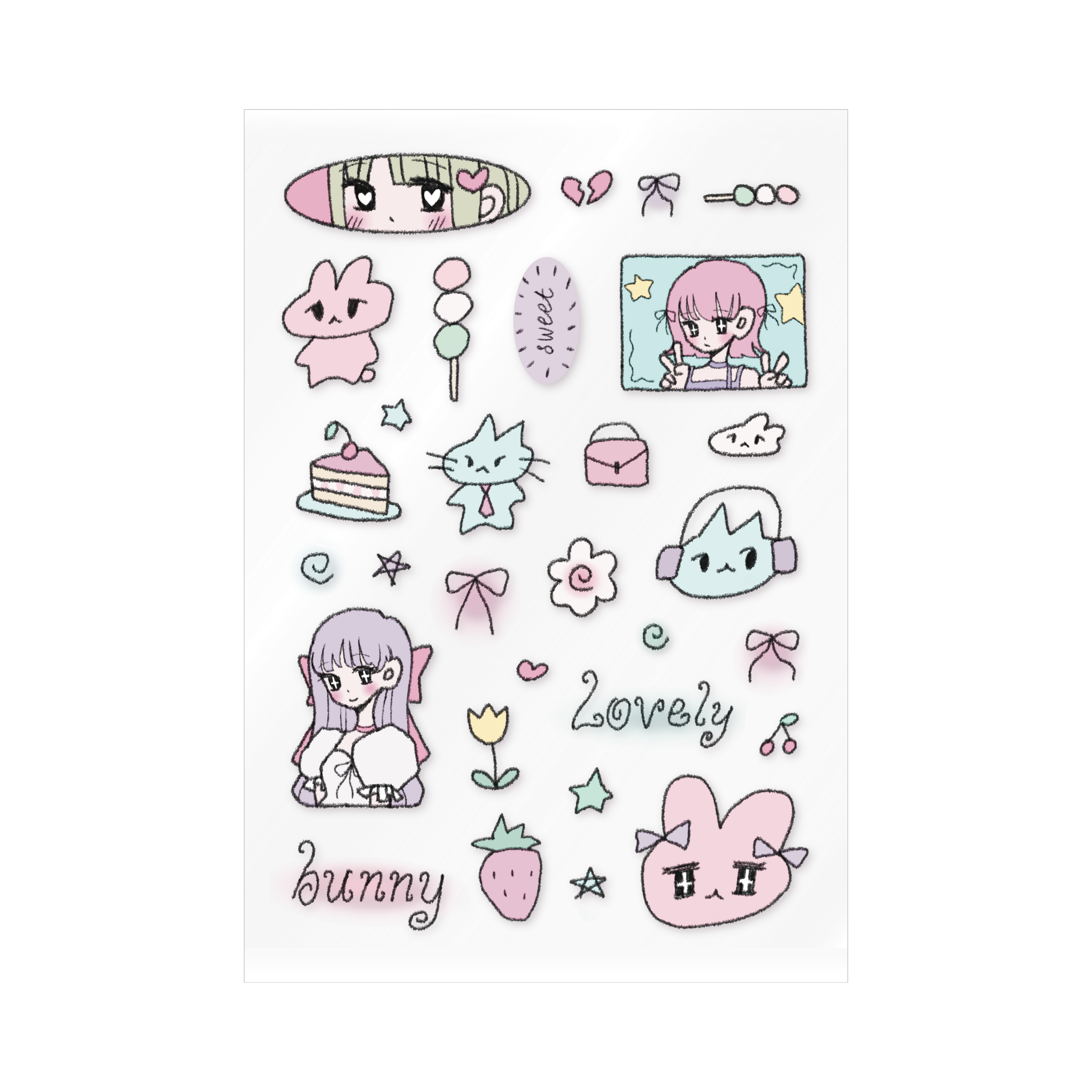 Sweet Candy Sticker Sheet