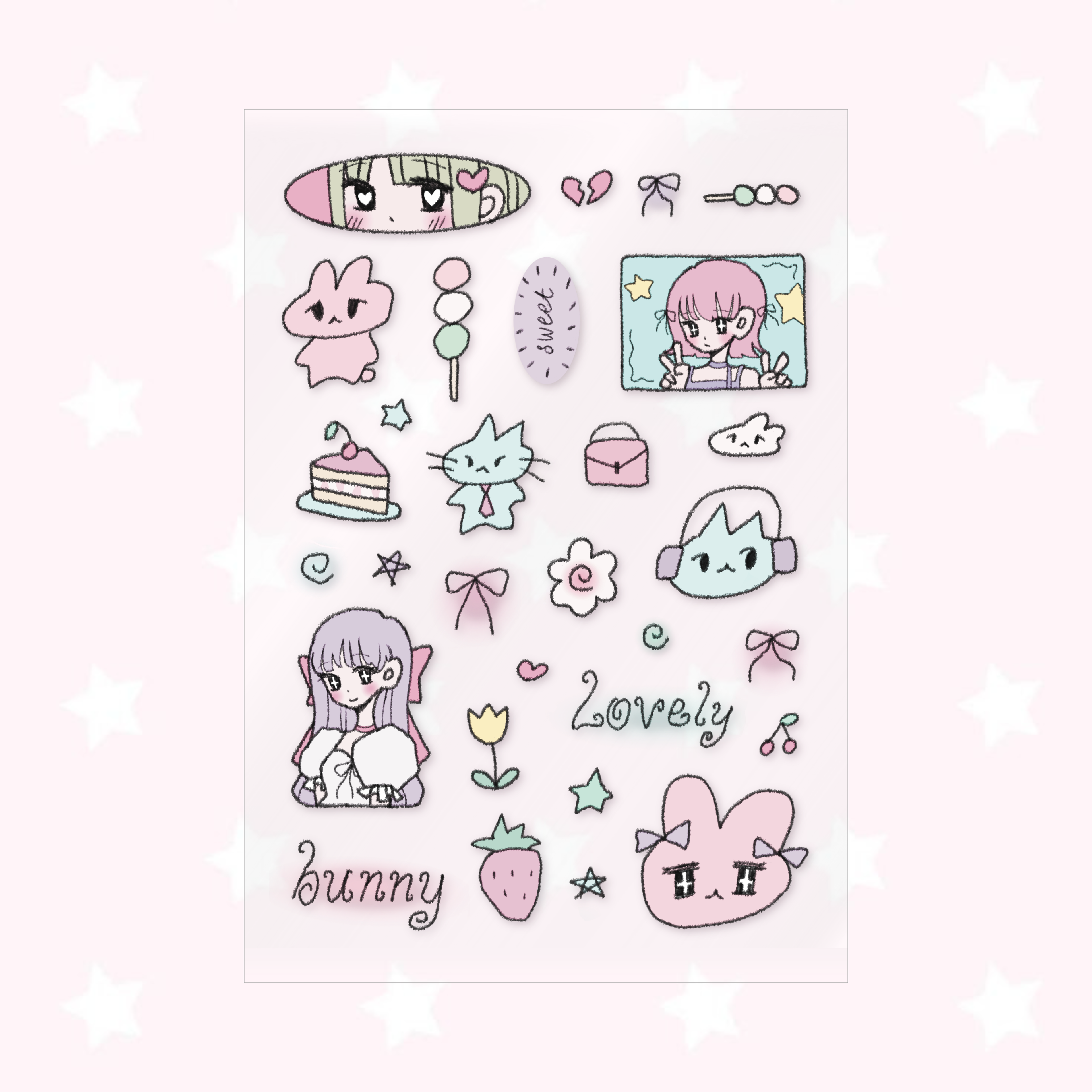 Sweet Candy Sticker Sheet