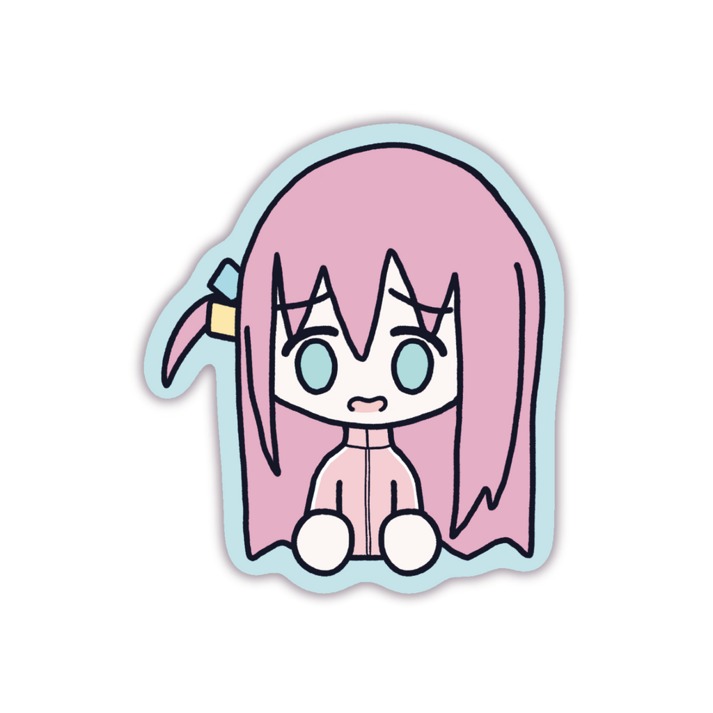 Worried Bocchi Sticker