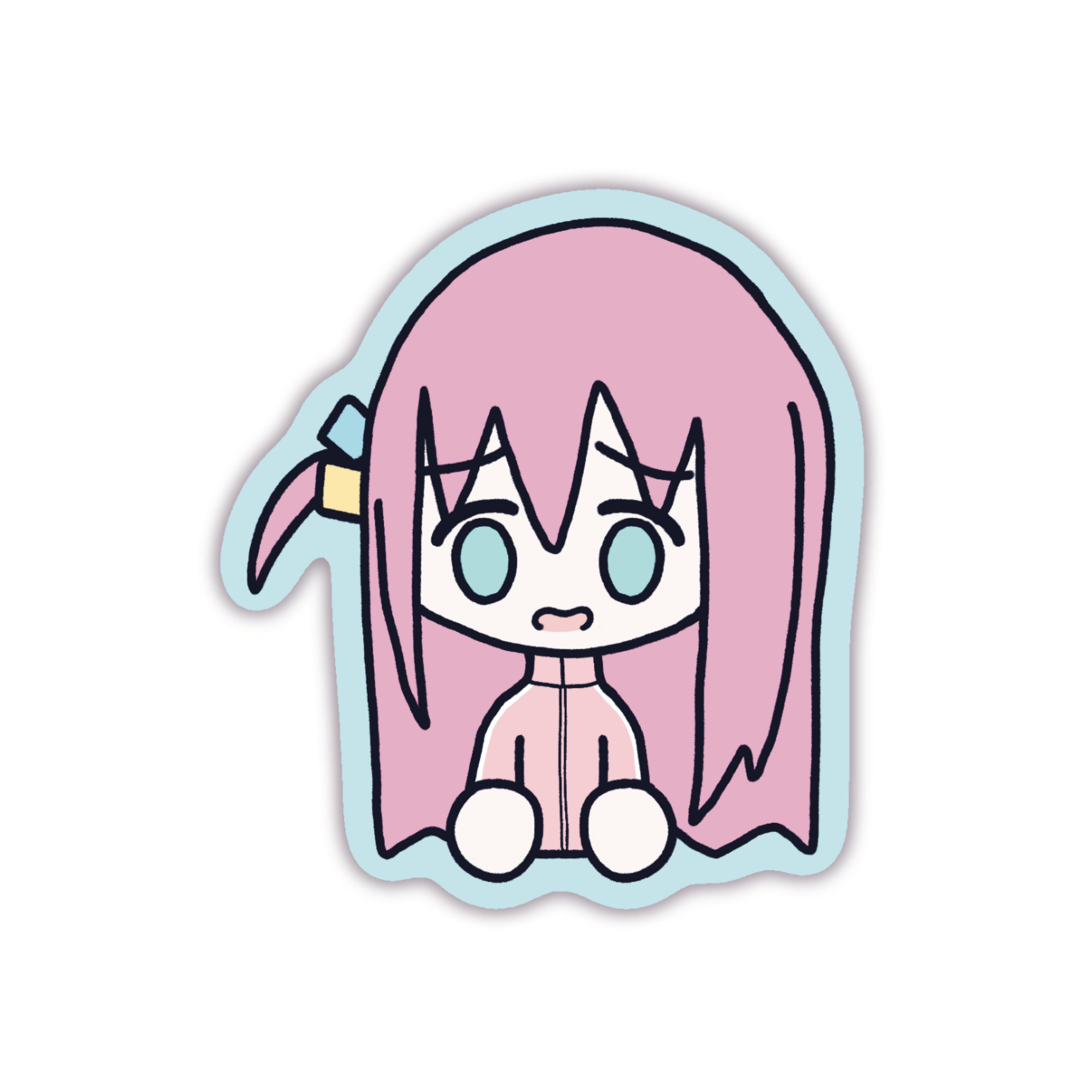 Worried Bocchi Sticker
