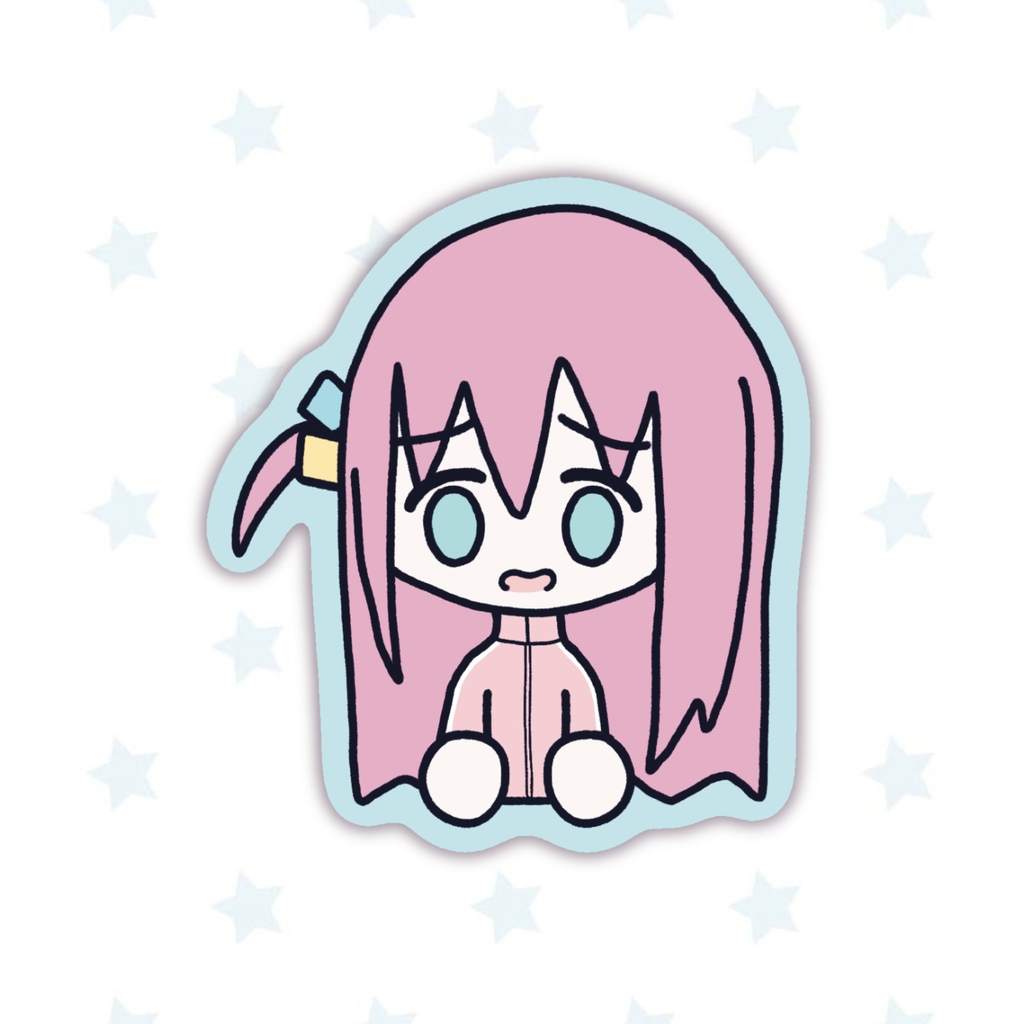 Worried Bocchi Sticker